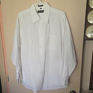Franco Lotti Men's Crisp White Dress Shirt